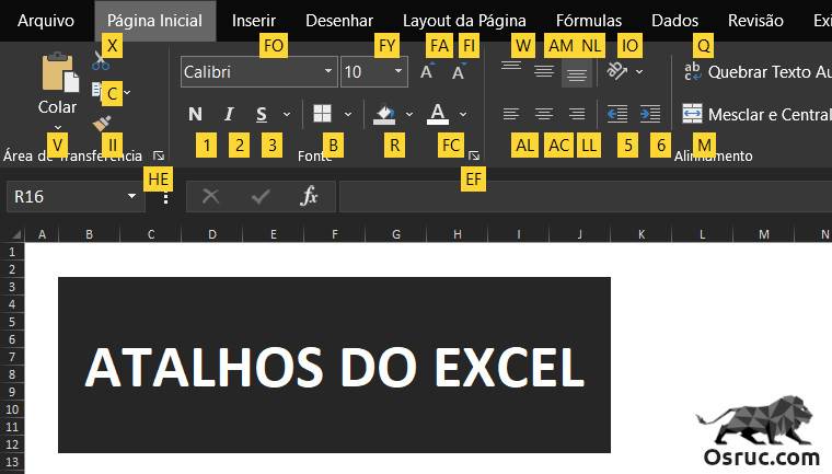 Tabela Com Lista De Mais De Atalhos Do Excel Explicada